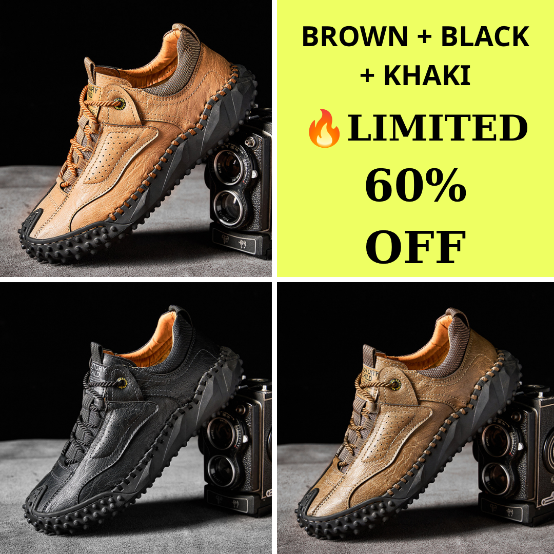 π₯ 60% Off β Classic Leather Hiking Boots | Genuine leather, arch support, wide toe box, waterproof and slip-resistant