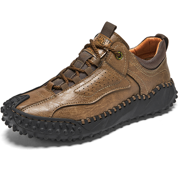 🔥 60% Off – Classic Leather Hiking Boots | Genuine leather, arch support, wide toe box, waterproof and slip-resistant