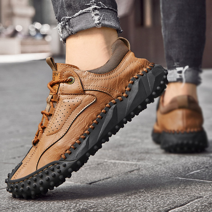 🔥 60% Off – Classic Leather Hiking Boots | Genuine leather, arch support, wide toe box, waterproof and slip-resistant