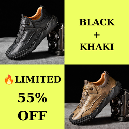 🔥 60% Off – Classic Leather Hiking Boots | Genuine leather, arch support, wide toe box, waterproof and slip-resistant