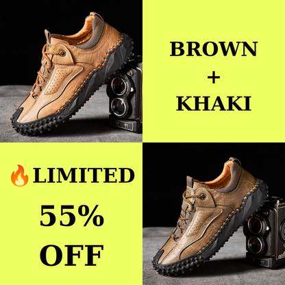🔥 60% Off – Classic Leather Hiking Boots | Genuine leather, arch support, wide toe box, waterproof and slip-resistant