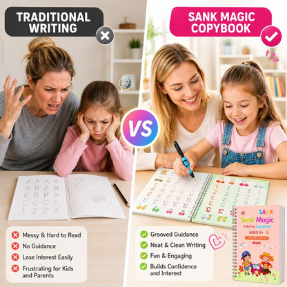 💥LAST DAY SALE 50%OFF💥📚MagicBook | Kids Practice Copybook Set (4Pcs/Set)