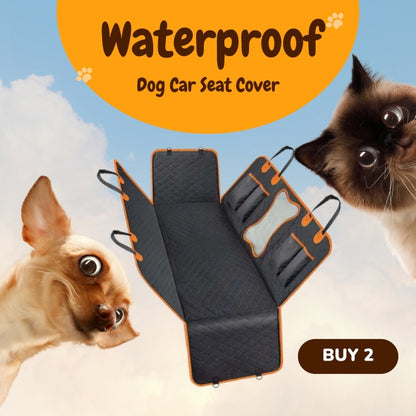 Waterproof Dog Car Seat Cover – Pet Travel Hammock & Rear Seat Protector