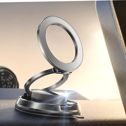 LISEN Suction Phone Mount for Vacuum [All-Metal & Nano Gel 98+LBS Suction] 360 Adjustable Vacuum Magnetic Phone Holder for Car, for Magsafe Car Mount for iPhone 17 Pro Max 16 15 14 13 12