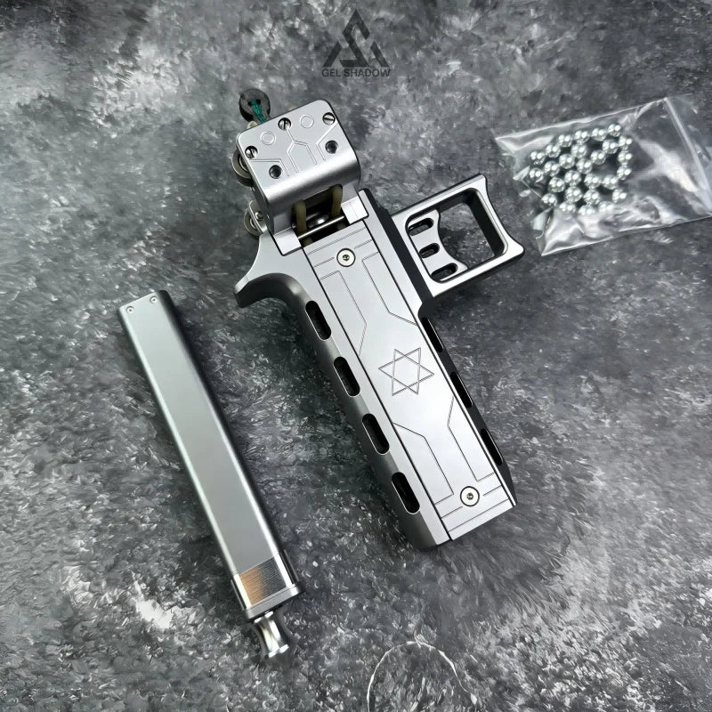 GS272 Semi-auto V5 Slingshot with Double Magazine 22 Shots CNC Aluminum Alloy