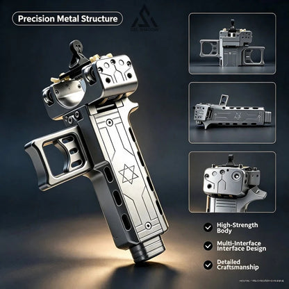 GS272 Semi-auto V5 Slingshot with Double Magazine 22 Shots CNC Aluminum Alloy