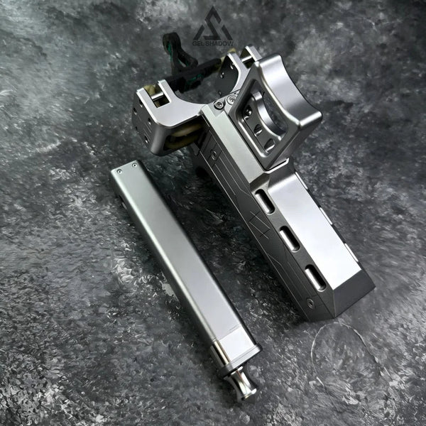 GS272 Semi-auto V5 Slingshot with Double Magazine 22 Shots CNC Aluminum Alloy