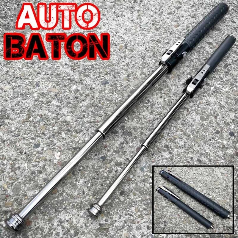 Outdoor Self-Defense Hiking Stick-Auto Baton Self Defense Tool