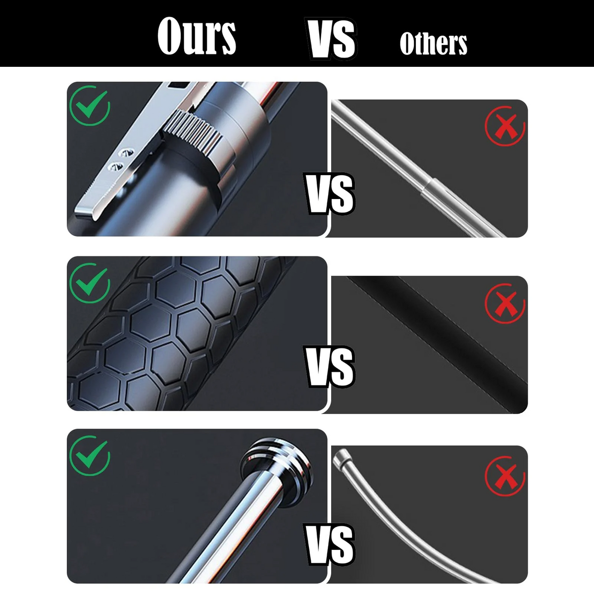 Outdoor Self-Defense Hiking Stick-Auto Baton Self Defense Tool